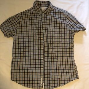 Gray short button up